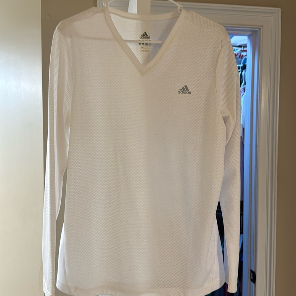 Adidas long sleeve. neck athletic shirt
